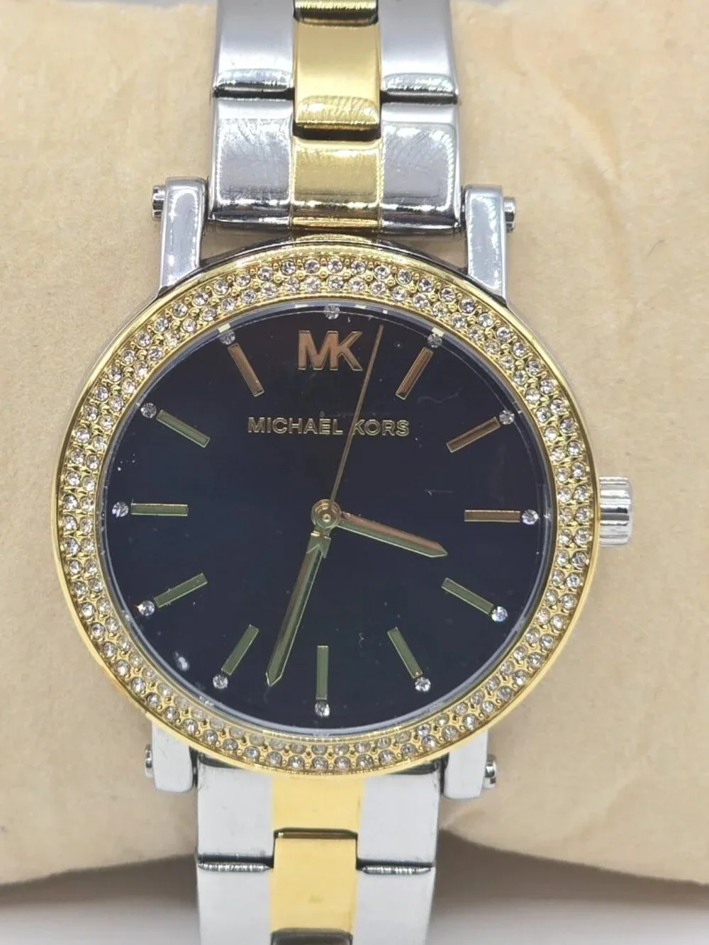 Michael Kors Lauryn Women's Two-Tone Pavé Watch